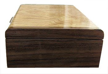 Handmade small wood box - Asian ebony box end