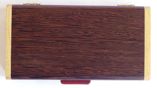 Wenge box top - Handmade decorative small wood box