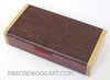 Handmade decorative small wenge wood box