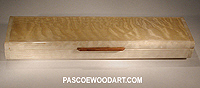 Handmade quilted maple small jewelry box