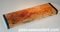 Maple burl super slim pill box S-9