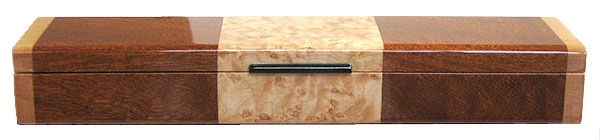 Handmade wood pill box - Front view