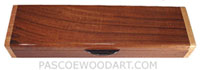 Handmade wood weekly pill box - Decorative wood 7 day pill organizer made of kbobthorn, figured maple, ebony