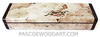 Handmade decorative no hinge wood weekly pill box - Spalted maple burl, bois de rose