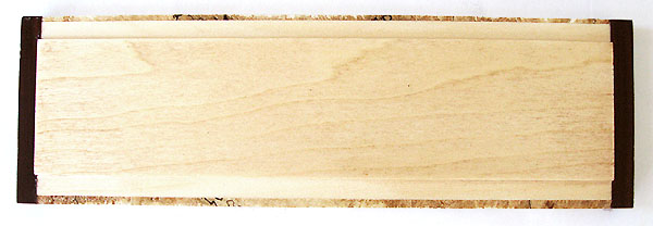 No hinge wood pill box top back side - Handmade decorative wood weekly pill box