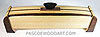 Decorative weekly pill box made of elm, wenge and ebony wood