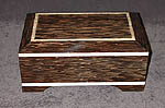 Handcrafted wood box - Black Palm Box