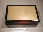 Men's valet box -  Handcrafted hardwood box - Colobolo, maple burl