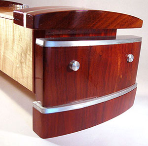 Artistic wood box - Handcrafted decorative box