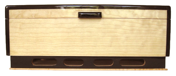 Decorative wood keepsake box - front view