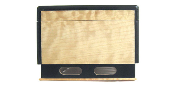 Decorative wood keepsake box - side view