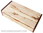 Decorative wood desktop box - Handmade wood box made of spalted maple, kamagong