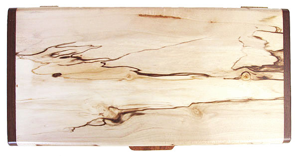 Spalted maple box top - Decorative wood desktop box 