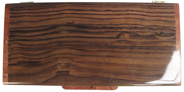 East Indian rosewood box top - Handcrafted slim wood box
