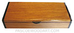 Handmade wood desktop box - Decorative wood box made of narra, bois de rose