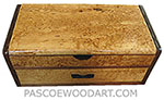 Handmade decorative wood box with drawer mad of masur birch and shedua