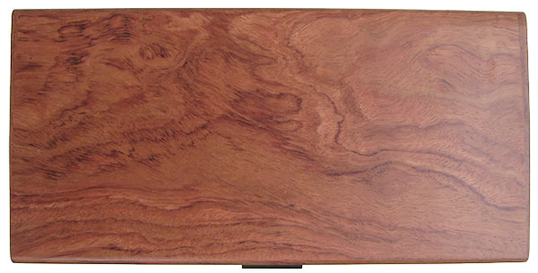 Bubinga box top - Handcrafted wood box with one drawer
