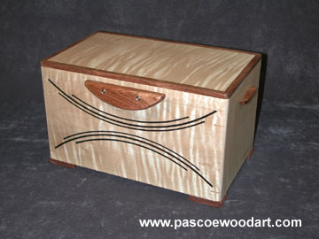 Decorative Hardwood Box - CD or DVD storage box