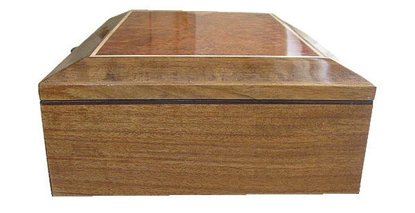 Shedua box end - Handmade large wood keepsake box