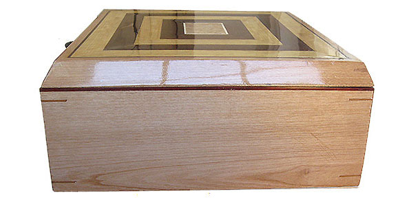 European alder box end - Handcrafted large wood box