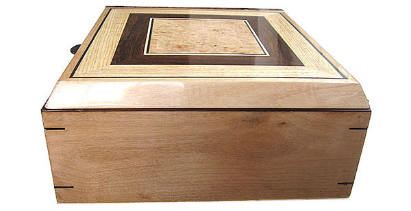 Handmade large wood box side wotj alder wood 