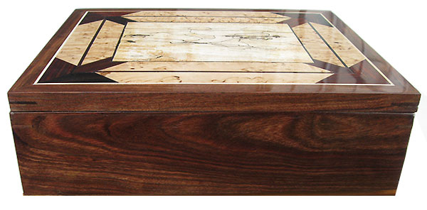 Chechen box front - Handmade wood keepsake box