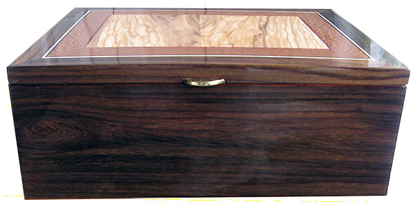 East Indian rosewood box front - Handmade wood box