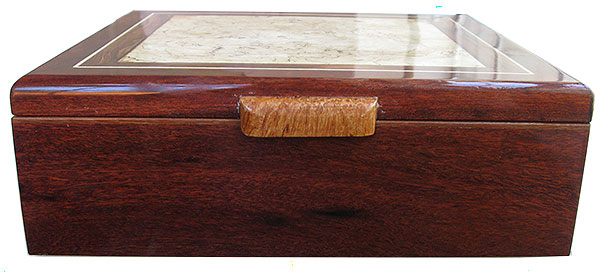 Handmade wood box - Bloodwood, Spalted Maple Burl