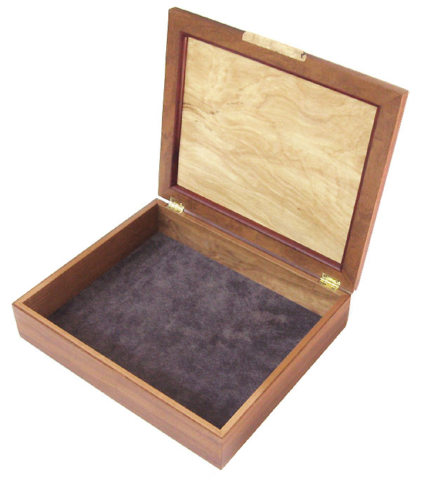 Large keepsake box, letter box - open view