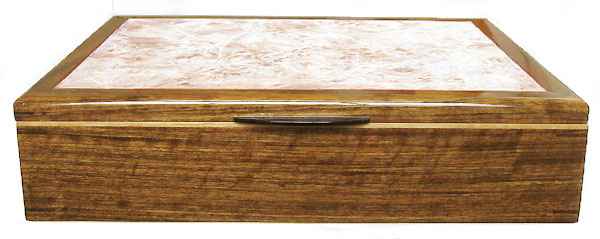 Shedua box front view - Decorative wood keepsake box