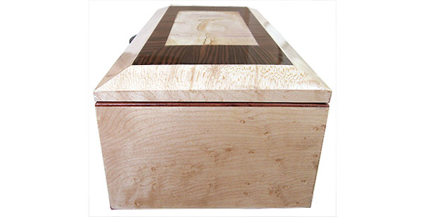 Birds eye maple box end - Handmade wood box