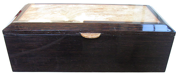 Venge box front - Handcrafted wood box, keepsake box