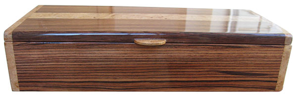 Honduras rosewood box front - Handcrafted wood box