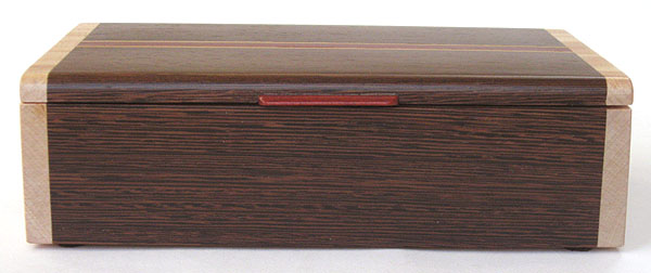 Wenge box front - Handmade decorative keepsake box