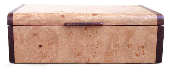 Maple burl box top - Handmade keepsake box
