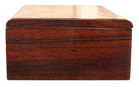 Cocobolo box end - Handmade wood keepsake box