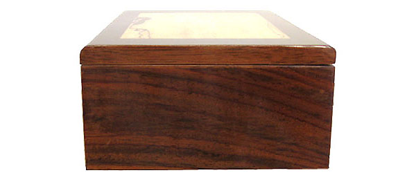 East Indian rosewood box - side view