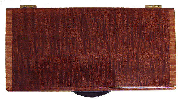 Sapele box top - Handmade wood box - Decorative wood keepsake box