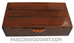 Handcrafted wood box - Decorative wood keepsake box made of palisander