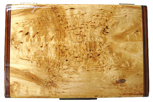 Masur birch  handmade box top - Decorative wood keepsake box