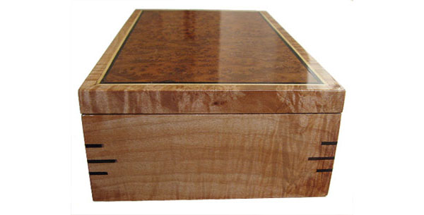 Maple box end - Handmade wood decorative box