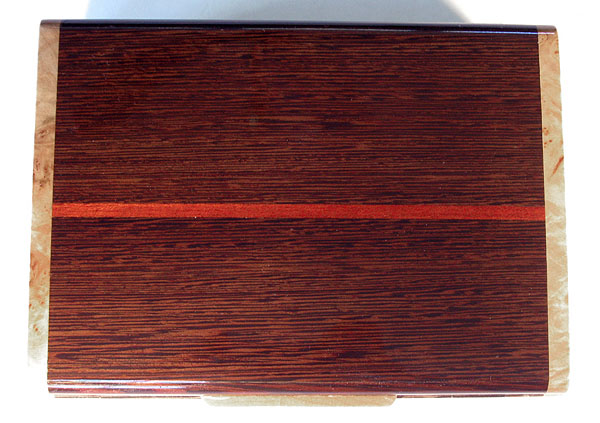 Wenge box top - Decorative wood keepsake box
