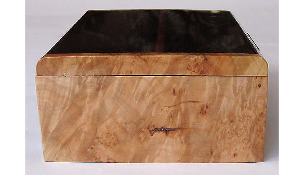 Maple burl box end - Decorative keepsake box