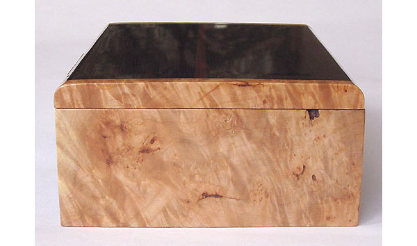 Maple burl box end - Decorative keepsake box