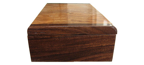 Santos rosewood box end - Handmade decorative keepsake box