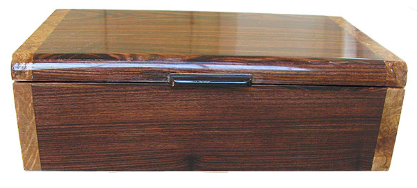 Brazilian kingwood box front - Handmade wood decorative wood keepsake box