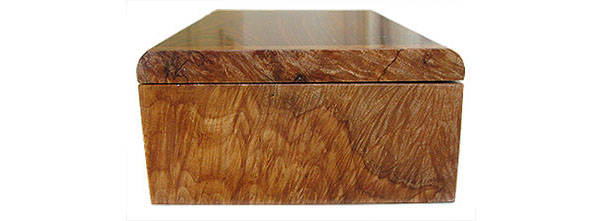Spalted maple burl box end - Handmade decorative wood keepsake box