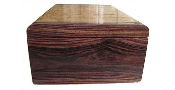Brazilian kingwood box end - Handmade keepsake box