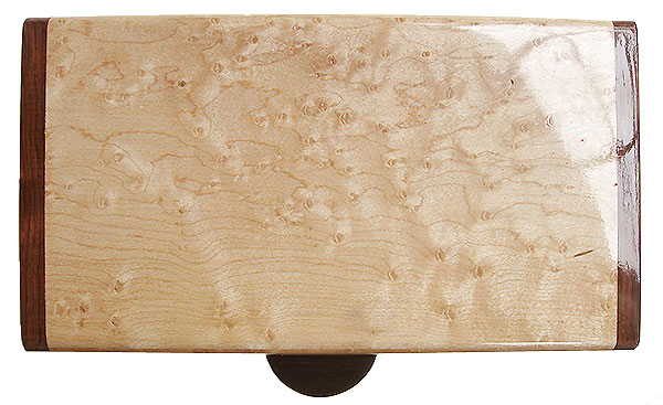 Birds eye maple box top - Handmade decorative wood keepsake box
