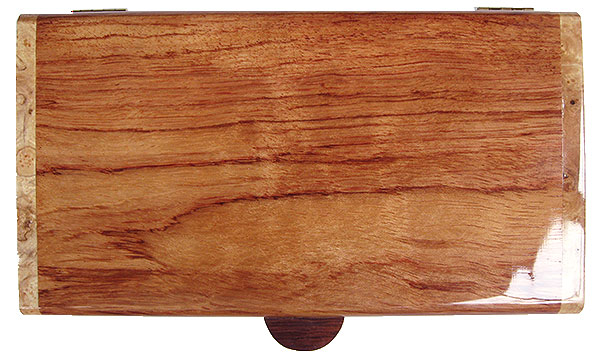 Bubinga box top - Handmade wood decoratiive keepsake box